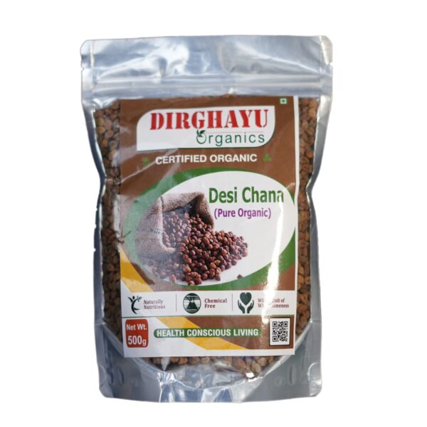 Dirghayu Organics Desi Chana 500gm